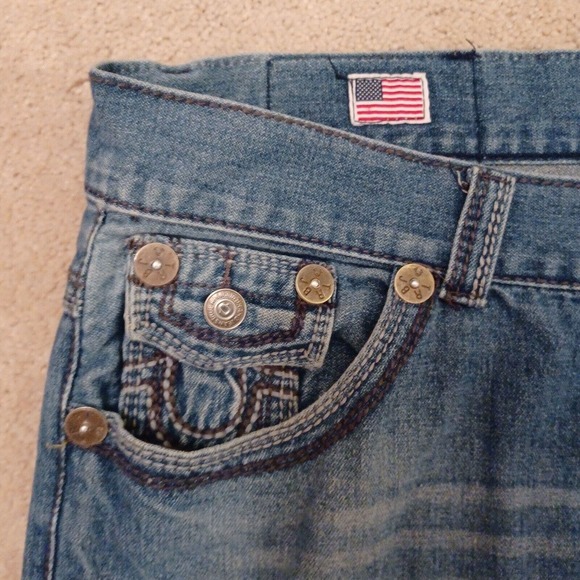 TRUE RELIGION Jeans Pants Blue Denim 42 X 32 - Picture 3 of 12